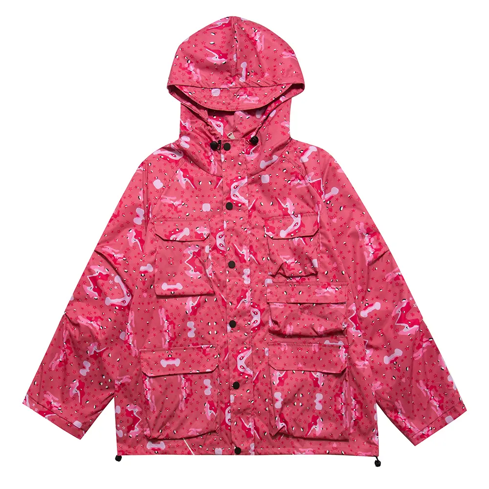 Men's Loose Three-dimensional Multi-pocket Work Jacket