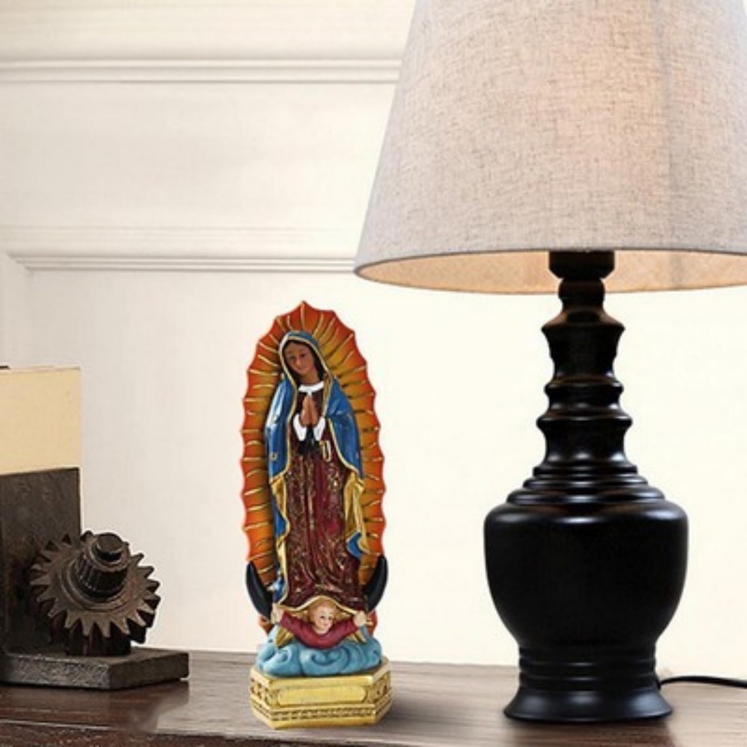 Beautiful Guadalupe Mary Statue Religious Gift Xmas Home Decor — image 5