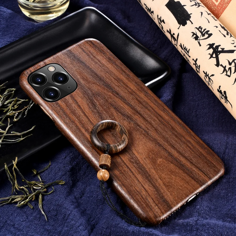 Simple and Ultra-thin Frosted Wood Phone Case