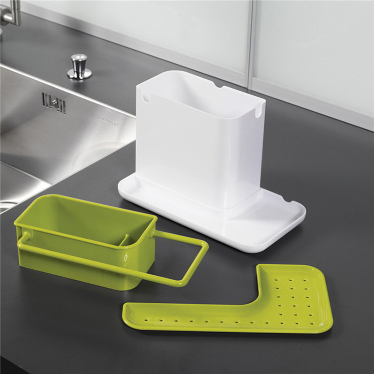 Title 2, Cleaning supplies storage drain storage rack