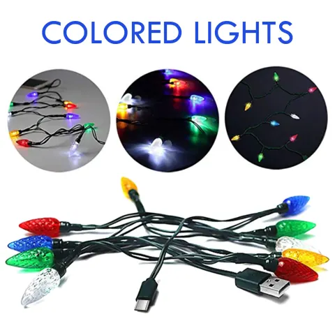 Merry Christmas Light Led Usb Charging Cable Charger Cord