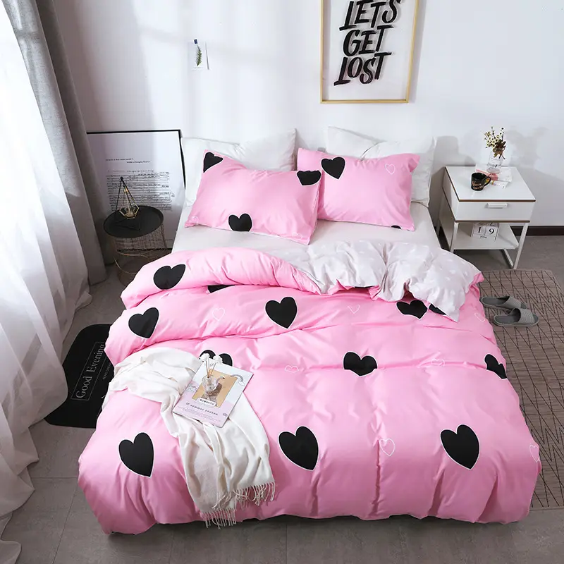 Printed Four-piece Eyelashes Foreign Trade Size Bedding