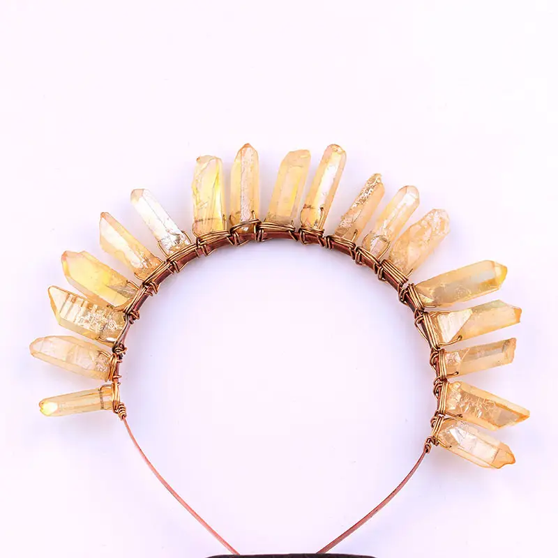 Wish Headdress Punk Style Natural Stone Hand-wound Crystal