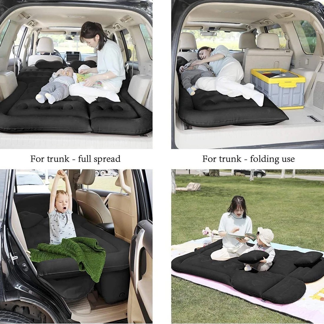 Car SUV Air Bed Sleep Travel Inflatable Mattress Seat Cushion Mat Camping — image 4