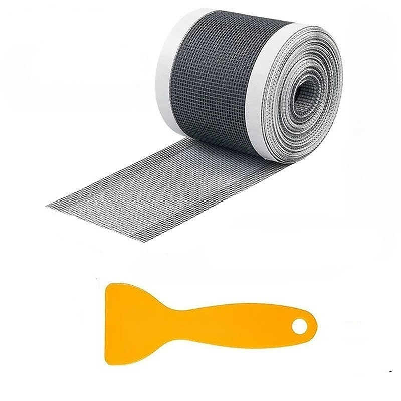 2-Pack 5cm X 7m Bathroom Drain Hair Catcher, Waterproof Shower Floor Mesh Tape, Kitchen Sink Strainer Sticker, Insect Clog Prevention 2