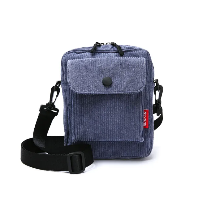 Mobile Phone Bag Corduroy Trend Messenger Small Backpack Blue - Shop at LoveMi