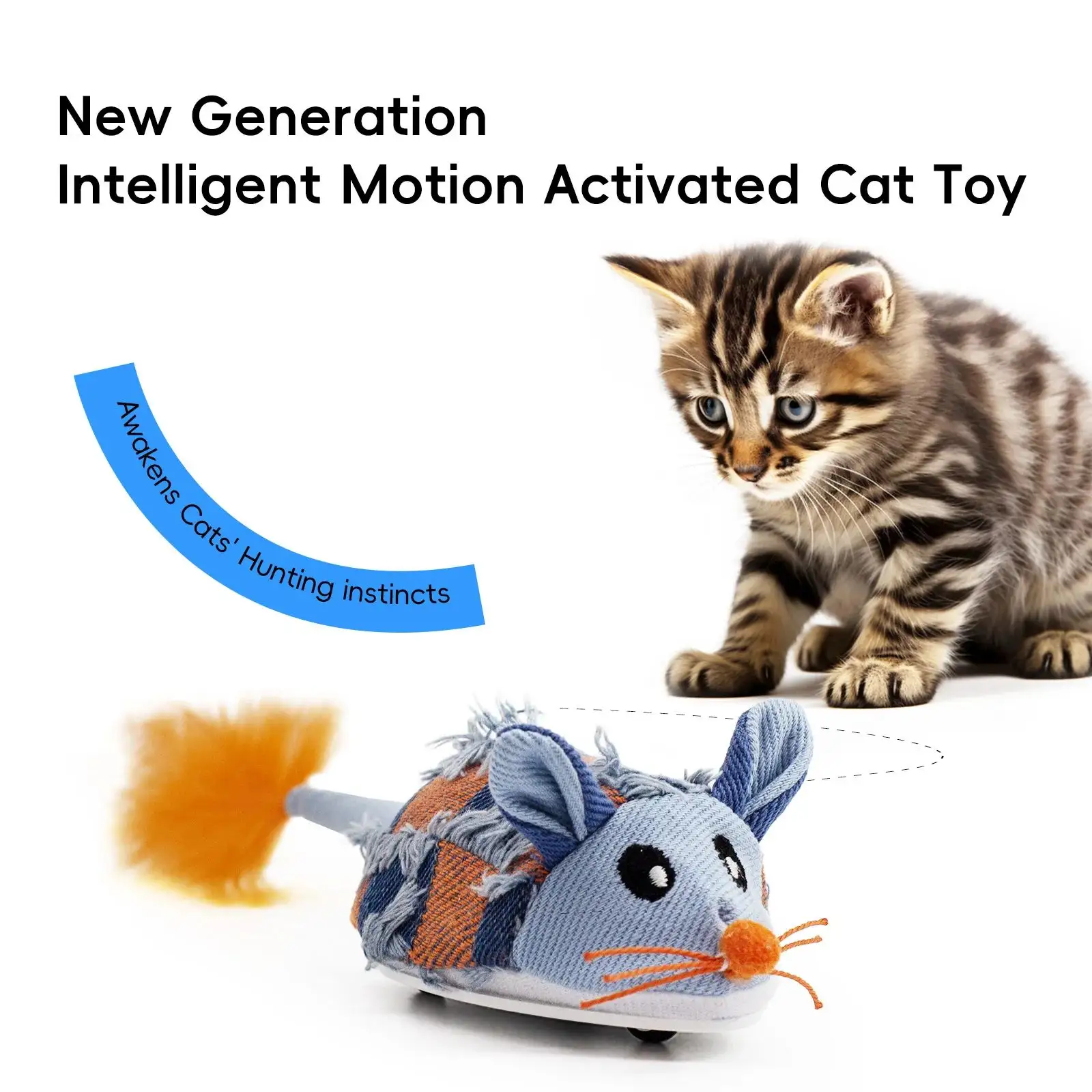 NEW Motion Cat Toy Electronic Moving Mouse