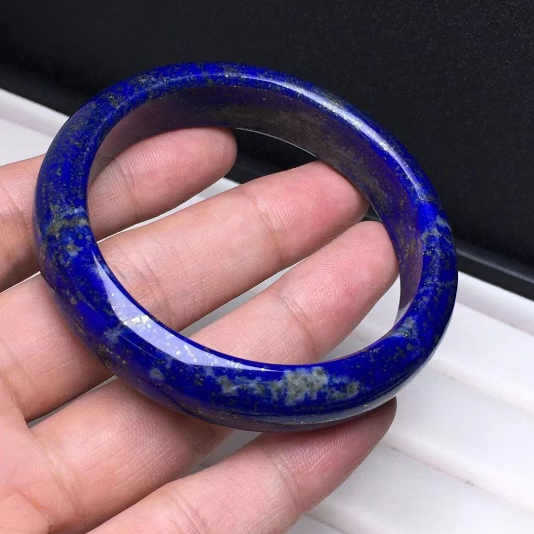 Natural Raw Ore Blue Gold Bracelet