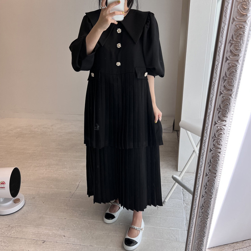 Puff-Sleeve Cake Midi Dress, picture 4 of 5