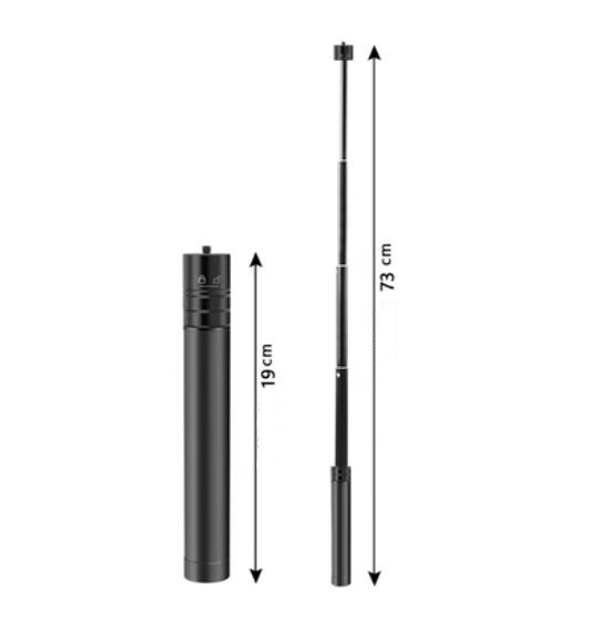 Bicycle Mobile Phone Selfie Stick Bracket Panoramic Telescopic Anti-shake Cloud Head - Image 2