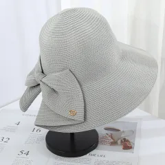 Women's Summer Fashion Split Sun Hat Fisherman Hat - Light Grey - View 1