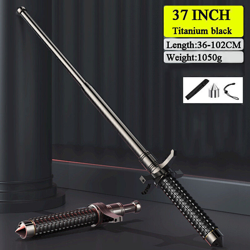 Outdoor Tactical Trekking Poles Retractable Camping Hiking Survival Stick Tools 10