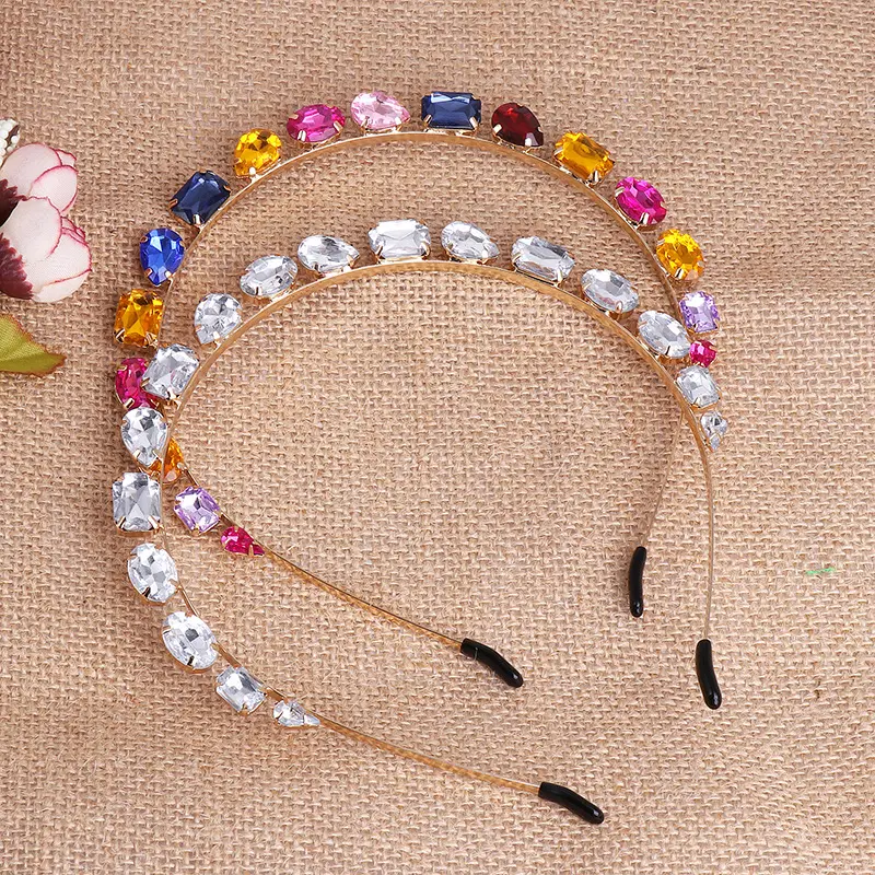 European And American Fashion Multicolor Headband Fashion Inlays