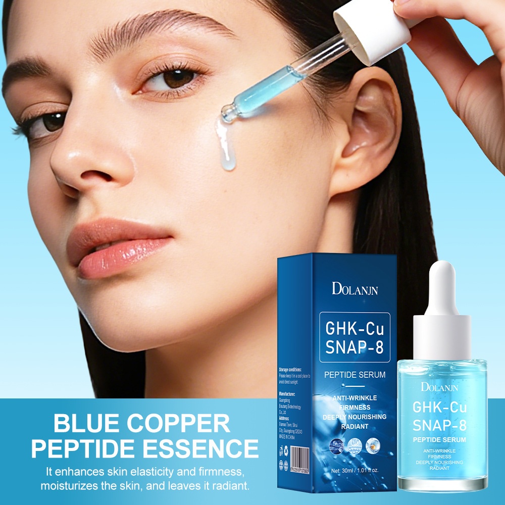 Cross-Border Blue Copper Peptide Anti-Aging Essence, Multi-Peptide Repair, Fade Fine Lines, Firming Serum, Foreign Trade Skin Care Products, Amazon
