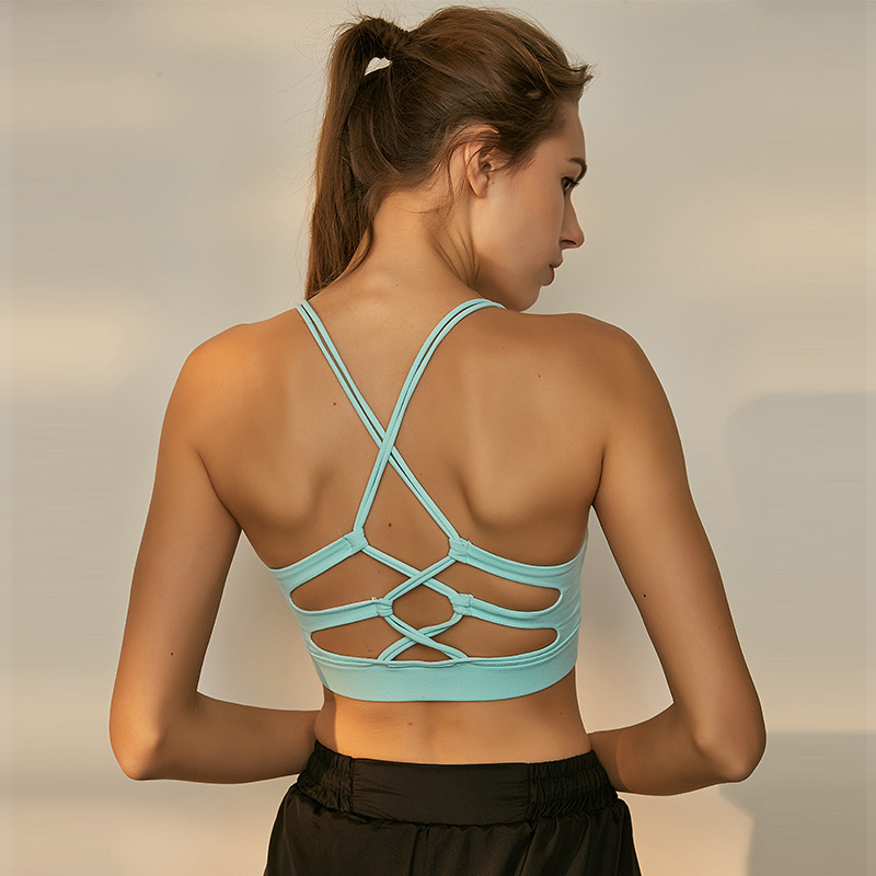 Title 5, Cross-cut hollow breathable yoga sports vest