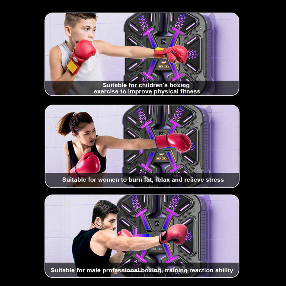 Smart Punching Boxing Electronic Music Machine Home Training Bluetooth With LED — image 6