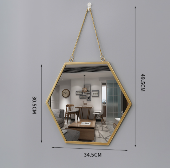Round Wrought Iron Wall Mirror, picture 8 of 8