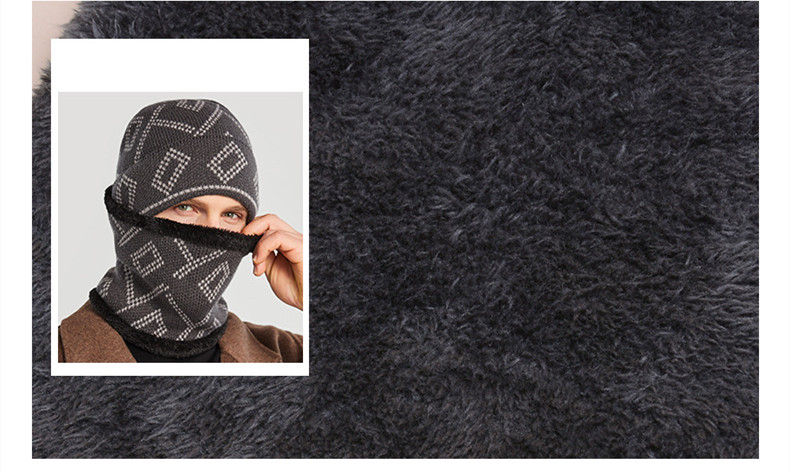 Hedging Hat With Thick Square Pattern To Keep Warm — foto 3