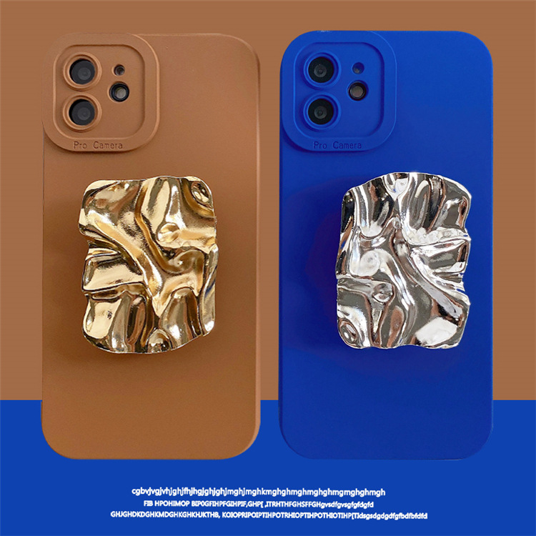 Brown Blue Square Bracket Phone Case