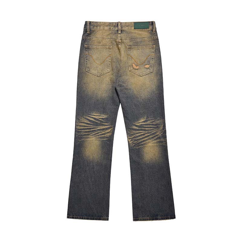 Men's All-match Leisure Washed-out Jeans