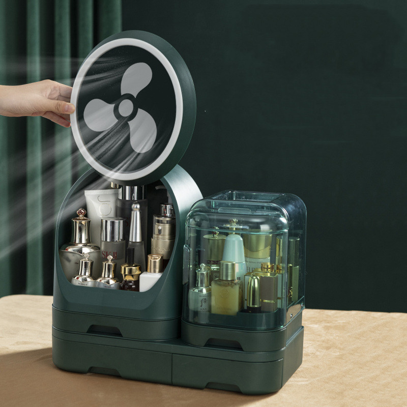 Scaffale da Makeup Resistente all'Uomo con Specchio