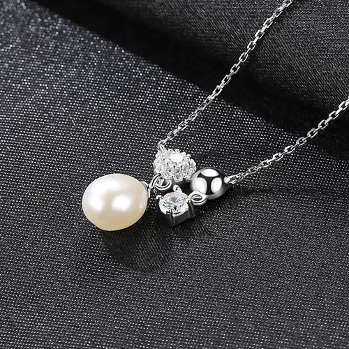 S925 Sterling Silver Pendant Necklace Clavicle Chain
