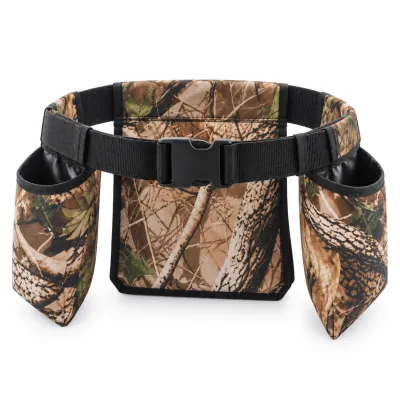 LINK Camo 900D PVC Nylon Multi-Pouch Field Waist Bag Adjustable Quick-Release Buckle Durable Breathable Portable Outdoor Hunting