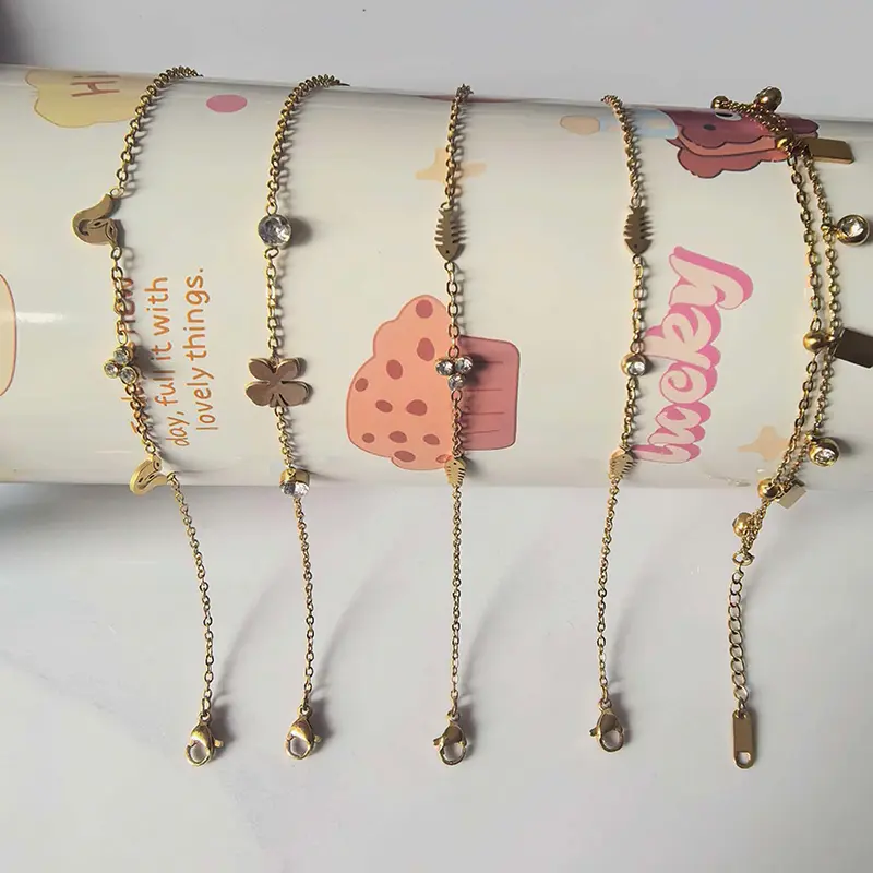 Stainless Steel Animal Series Inlaid Rhinestone Bracelet