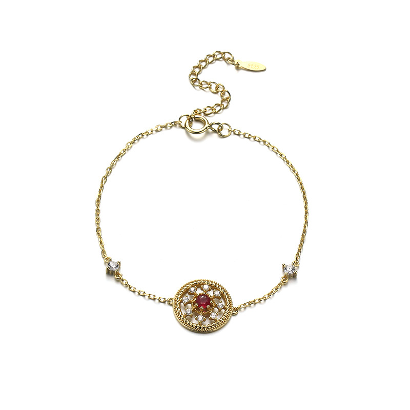 Title 3, Vintage Disc Natural Ruby Bracelet