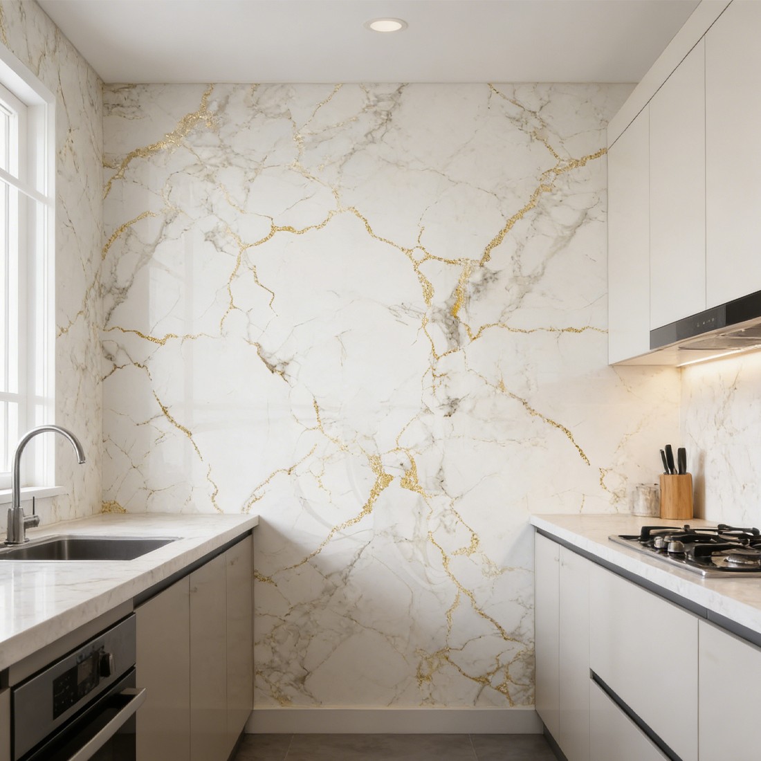 3Mx60cm Self Adhesive Vinyl Film Worktop Cupboard Door