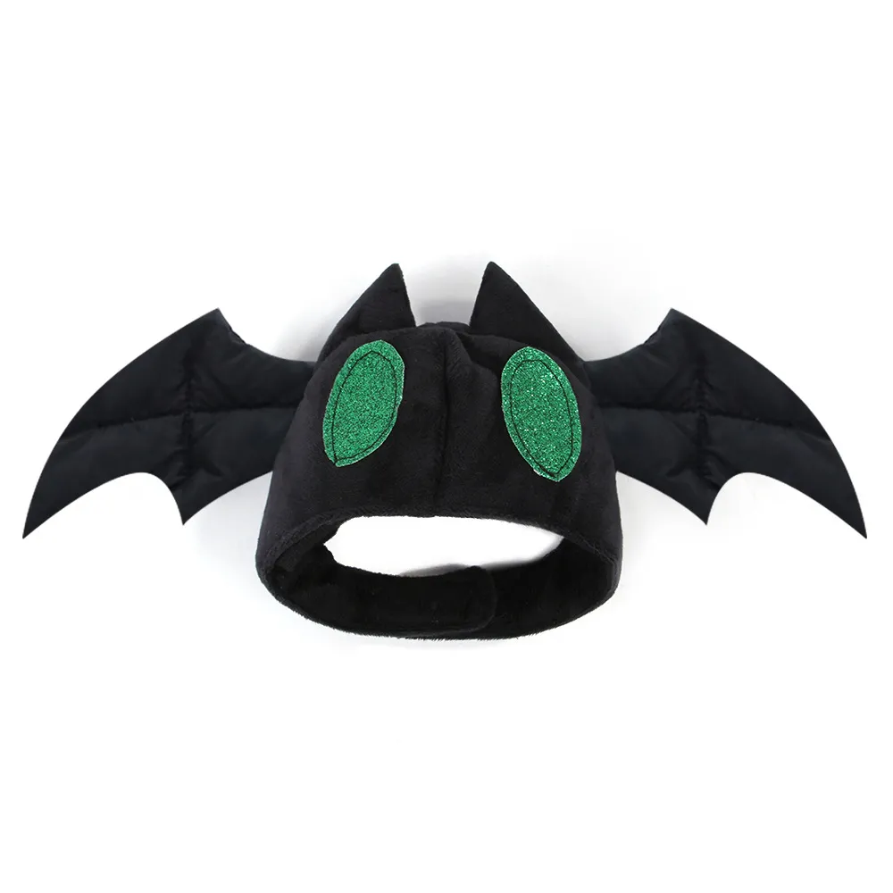 Pet Halloween Hat Teddy Dress Up Bat Headdress Cat Hat Cat Head - Black Bat Hat