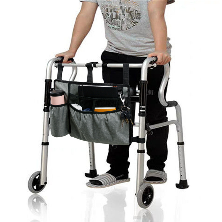 Title 6, Walker Buggy Bag Wheelchair Side Hanging Storag...