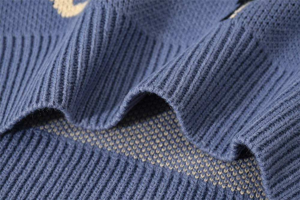 Women's Butterfly Pattern Jacquard Knitted Sweater Warm Sweater