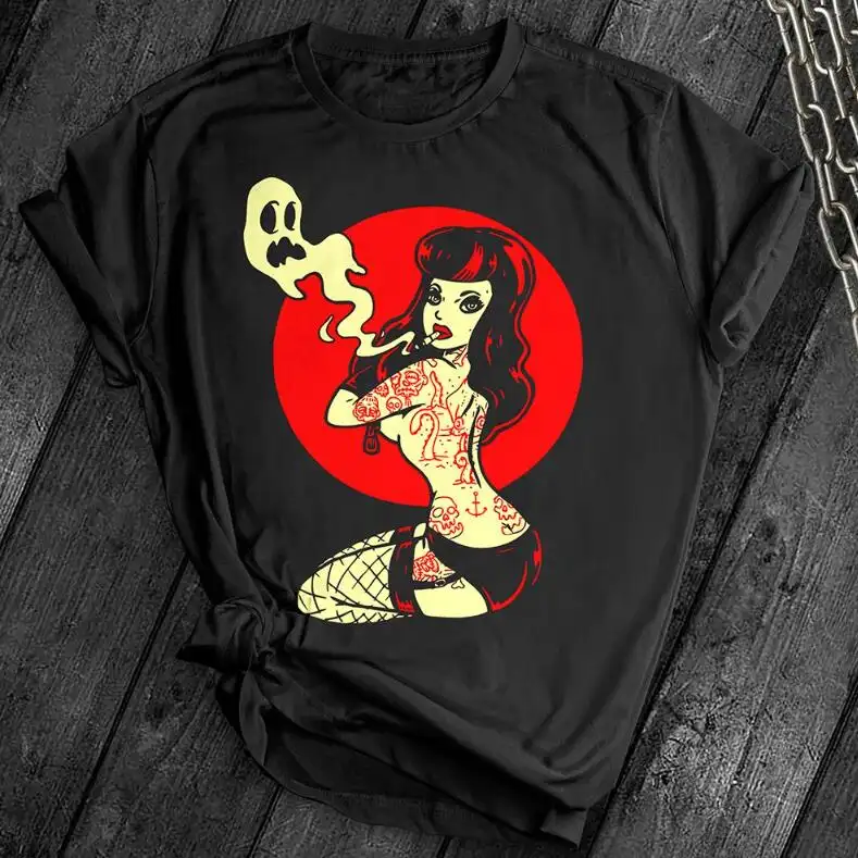 European And American Digital Printing Casual Round Neck Short Sleeves T-shirt