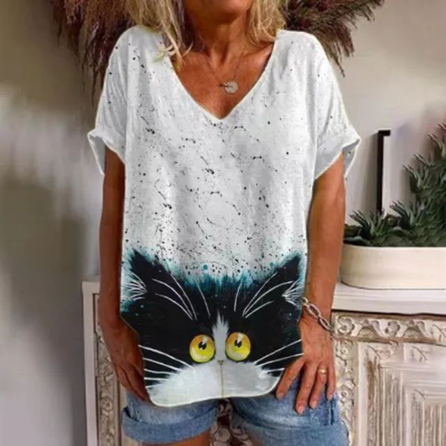 T shirt Animal Print Casual Loose Street Trend Erxxwaa224 M - Shop at LoveMi