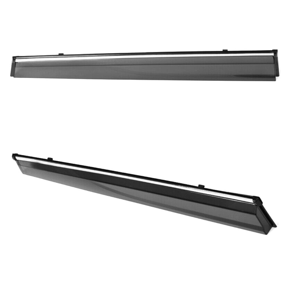 Fits 17-23 J Eep Compass MP Polycarbonate W-Chrome Trim Window Visors Deflector