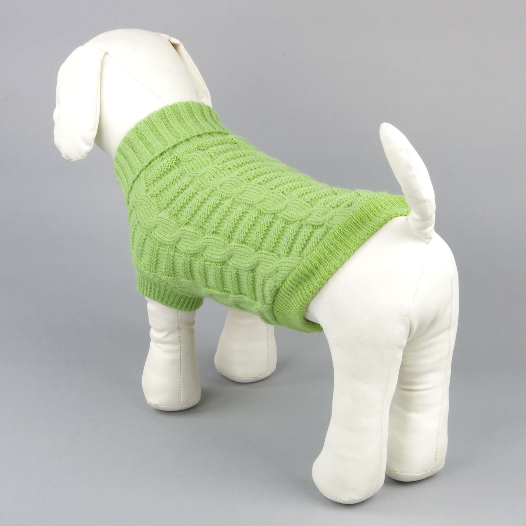 Three dimensional High Elastic Solid Color Dog Sweater Green - Shop at LoveMi