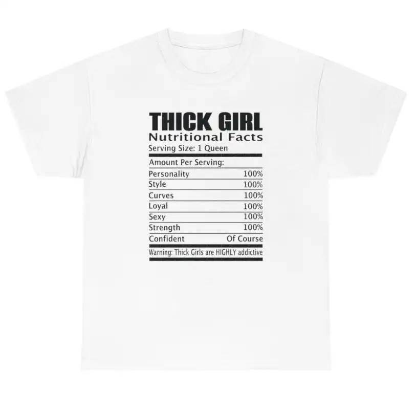 European And American Girls Nutrition Ingredients Printing Casual Round Neck Short Sleeves