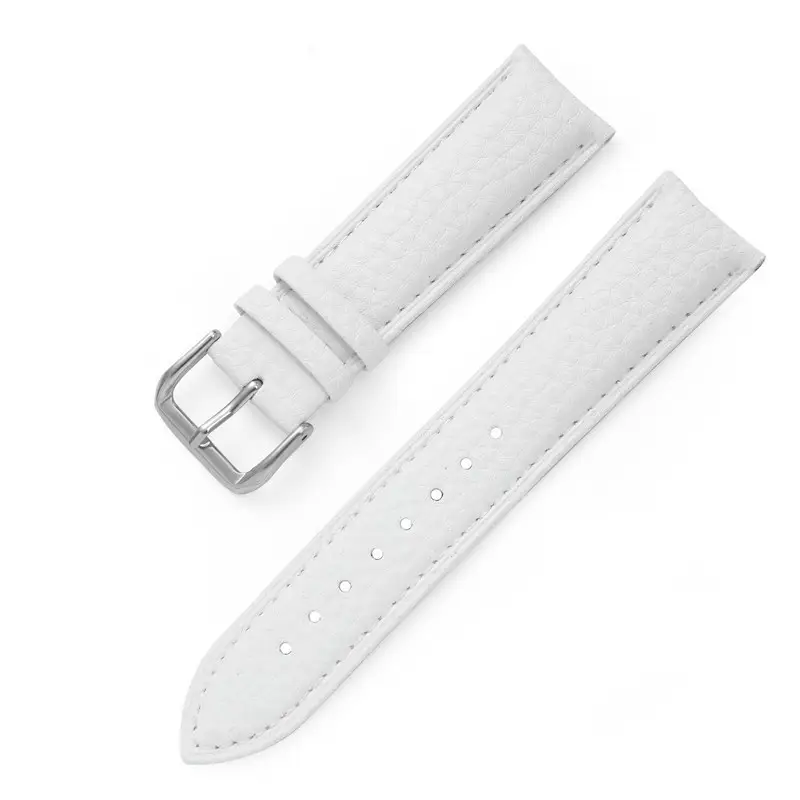 Lychee Pattern Drop Pattern Needle Buckle Leather Strap Soft Waterproof