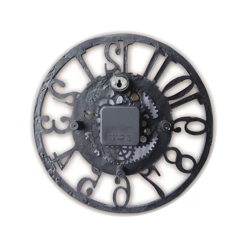 Outdoor Waterproof Retro Living Room Decoration Nordic Resin Wall Clock Ideas