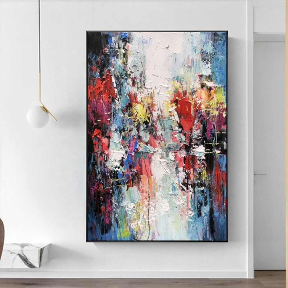 Handmade Oil Painting Canvas Wall Art Decoration Modern Abstract For Home Living Room Decor Entrance Niche Art Installation Rolled Frameless Unstretched Painting 8