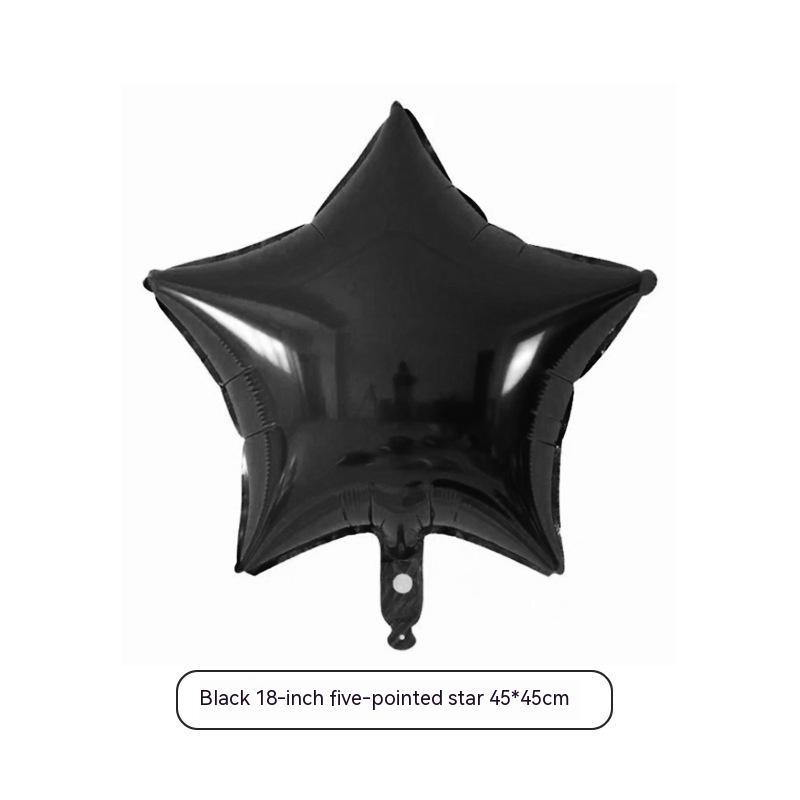 Title 9, 18-inch Five-pointed Star Aluminum Foil Balloon