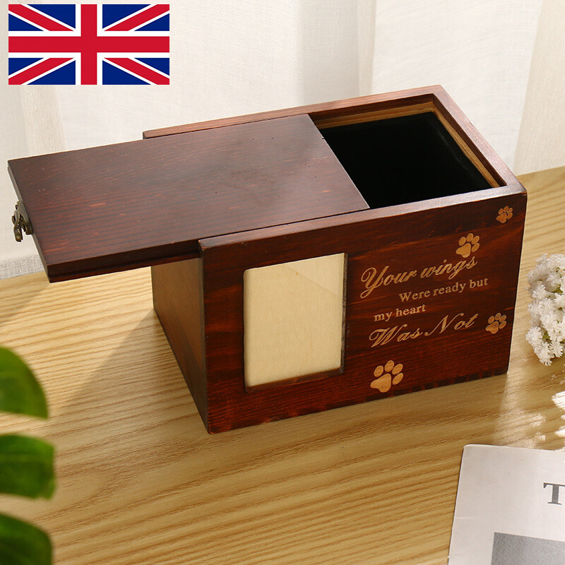 Pet Cremation Urn Ash Urns For Dogs Casket Wooden Box