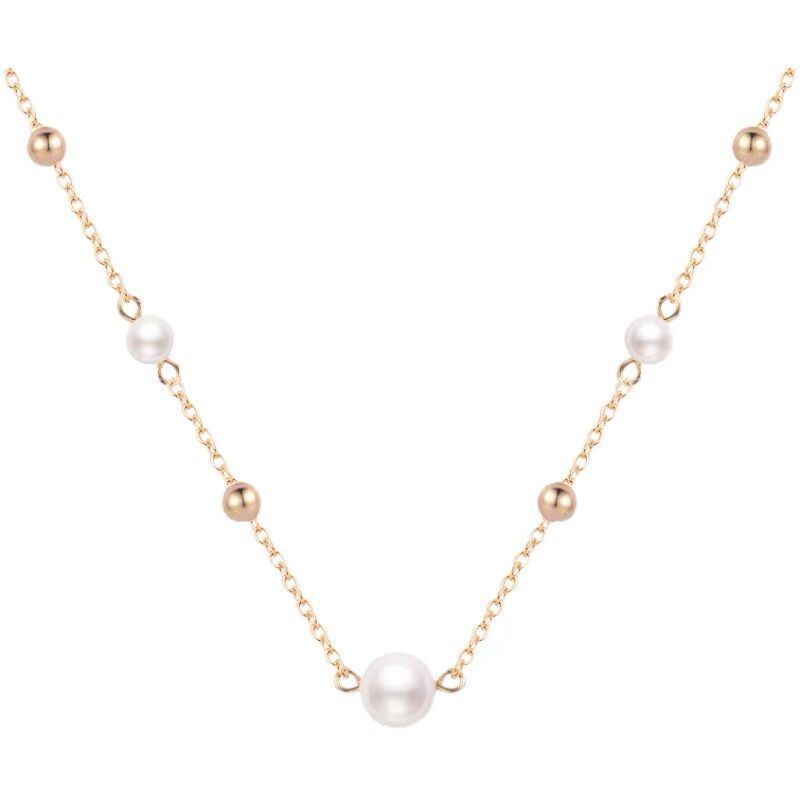 Sky Star Gold Pearl Necklace Girl