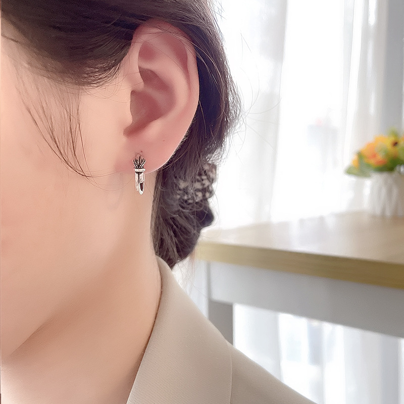 Sterling Silver Individual Simple Knot Thai Silver Earrings