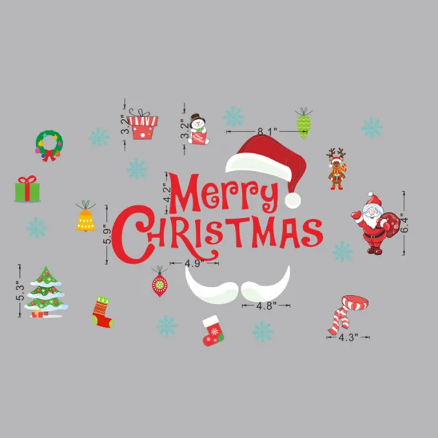 Decorative Wall Stickers For Christmas And Happy Holidays X008 - Shop at LoveMi