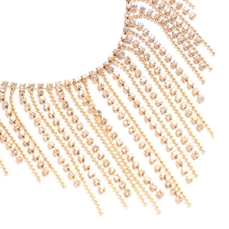 Ladies Fashion All Matching Tassel Necklace