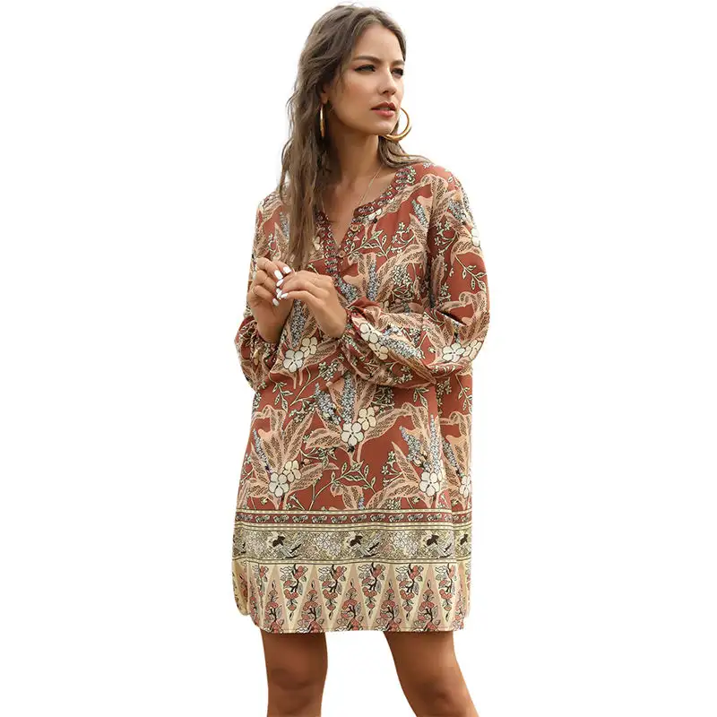 Women's Bohemian Positioning Flower Top