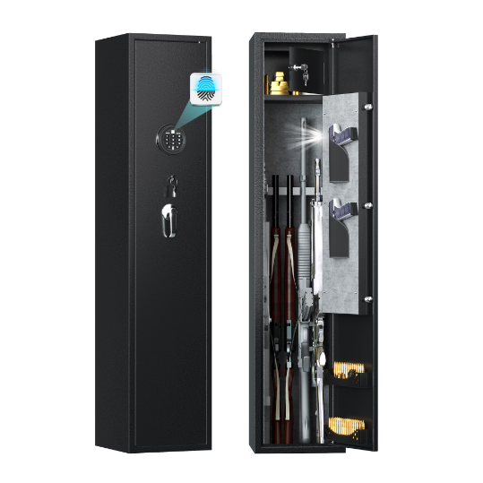 Fingerprint biometric gun safe for secure firearm storage-image