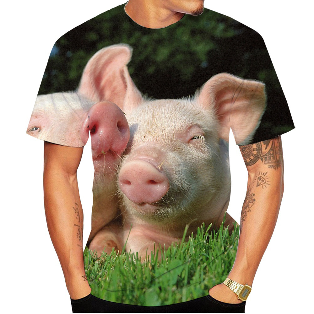 Title 3, Zomerse trendy T-shirt voor heren met 3D digita...